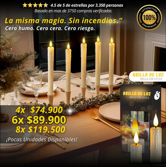 VELAS LED (Paquete x 2 und)