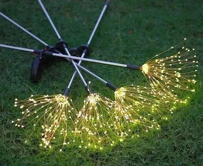 luz panel solar Fuegos artificiales