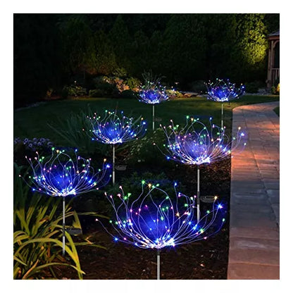 luz panel solar Fuegos artificiales