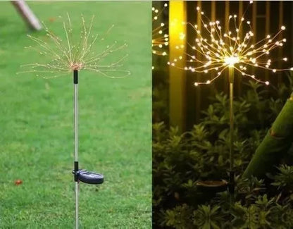 luz panel solar Fuegos artificiales